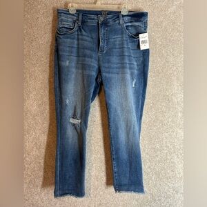 Kut from the Kloth Dark Blue Straight Leg Jeans 16W